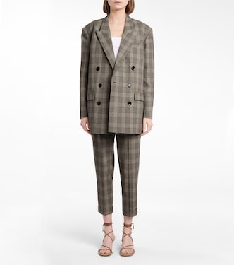 Pantalones Oceyo tapered a cuadros | Isabel Marant