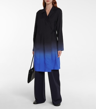 Abrigo wrap Pura de seda ombré | The Row