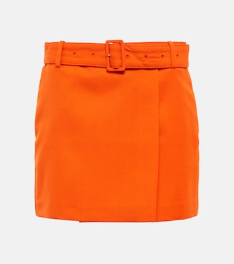 Mini-jupe en laine vierge | Ami Paris