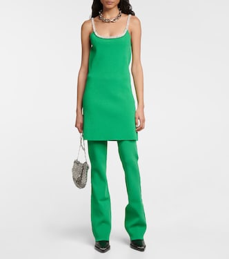 Miniabito in maglia con cristalli | Rabanne