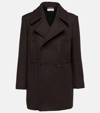 Wool gabardine peacoat | Saint Laurent