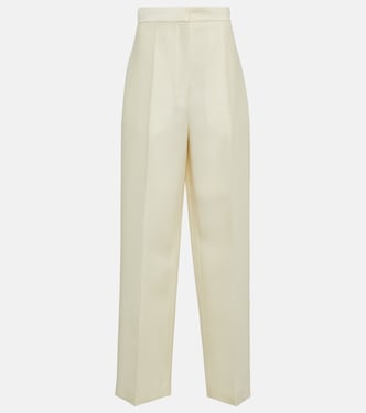 Pantalon Gordon en laine et soie | The Row