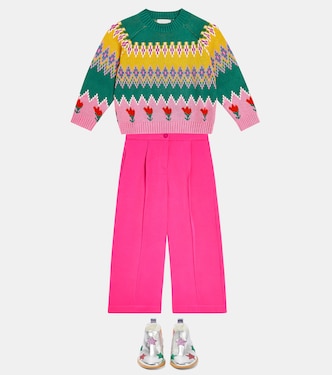 Pullover in misto cotone e lana | Stella McCartney Kids