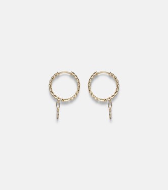 Boucles d'oreilles en or 10ct et diamants | Stone and Strand