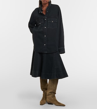 Jupe midi Lennox en jean | Khaite