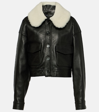 Chaqueta Judd de piel con borrego | Proenza Schouler