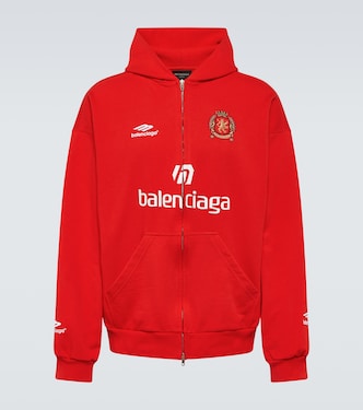 Sudadera con capucha de algodón con logo | Balenciaga