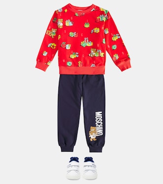 Teddy Bear printed cotton sweatshirt | Moschino Kids