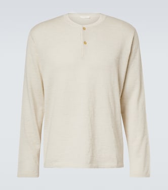 Henley-Top Ennio aus Wolle und Seide | The Row