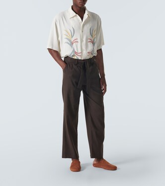 Pantaloni regular in misto lino | Commas