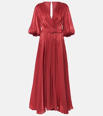 Midikleid Brennie Lurex® aus Georgette | Costarellos