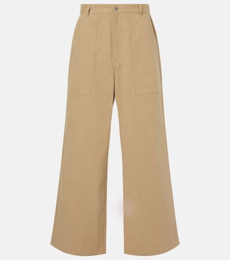 Weite High-Rise-Hose aus Gabardine | Moncler