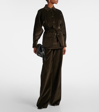 Pantaloni flared Tritone in velluto | Max Mara
