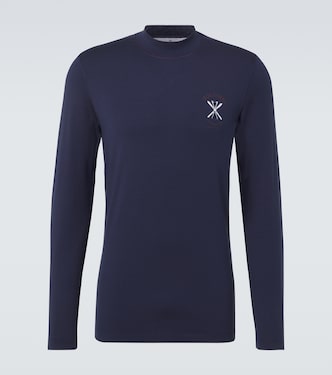 Camiseta de seda con logo | Brunello Cucinelli