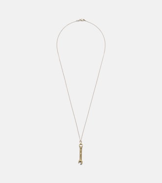 Collana Wrench Pendant Y in oro 18kt con diamanti | Ileana Makri