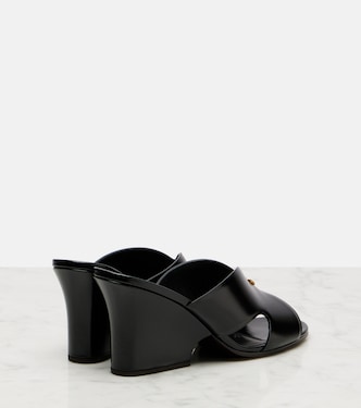 Wedge-Pantoletten Vera 80 aus Leder | Loro Piana