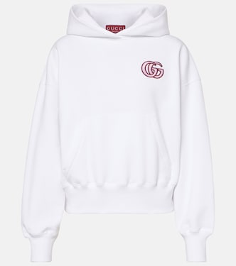 Sudadera de jersey de algodón bordada con GG | Gucci