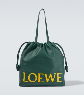 Flamenco logo leather tote bag | Loewe