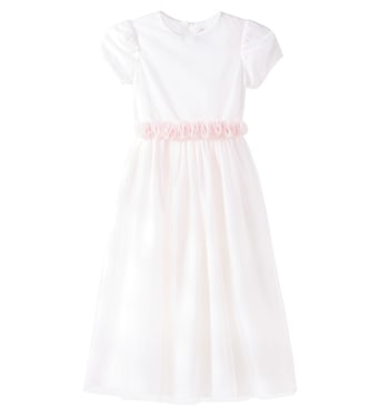 Bow-detail tulle dress | Il Gufo