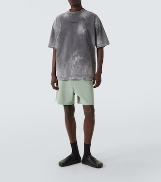 Shorts en jersey de algodón con logo | Balenciaga