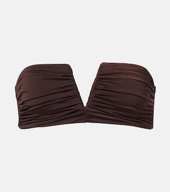 Top bikini a fascia Clara con ruches | Jade Swim