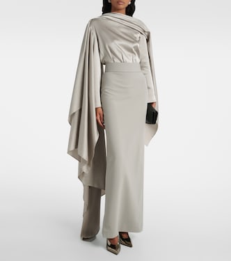 Robe Rosalia mit Satin | Solace London