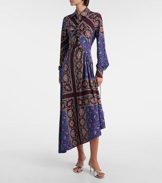 Vestido midi asimétrico con paisley | Rabanne