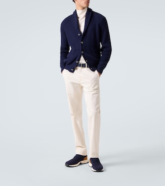 Leather-trimmed sneakers | Tod's