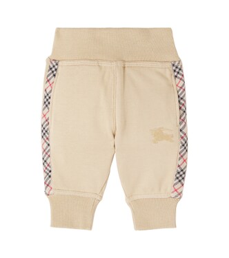 Baby embroidered cotton fleece sweatpants | Burberry Kids