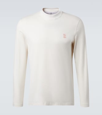 Camiseta de algodón con logo | Brunello Cucinelli