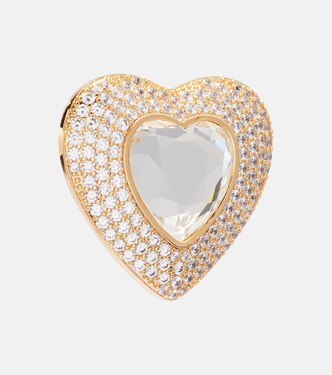 Crystal-embellished earrings | Self-Portrait