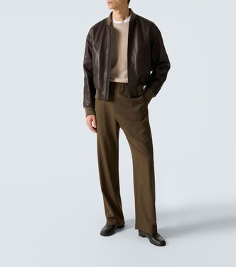 Pantalones anchos Ari de lana | The Row