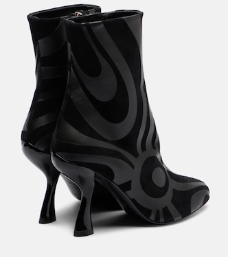 Ankle Boots Marmo aus Leder mit Veloursleder | Pucci