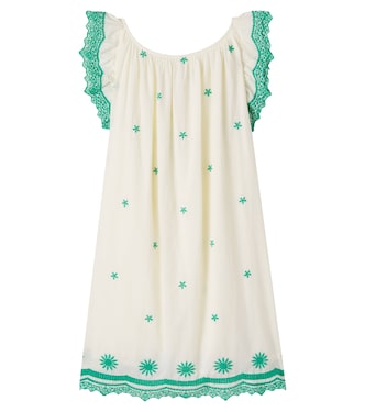 Embroidered cotton dress | Bonton