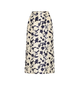 Falda midi Quercini de jacquard | Brock Collection