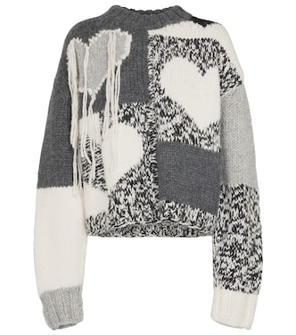 Jersey de mezcla de lana en intarsia | Joseph