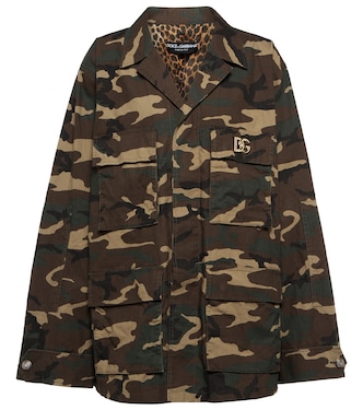 Chaqueta de algodón con camuflaje | Dolce&Gabbana