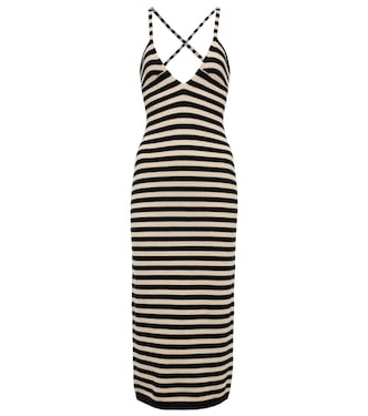 Georgia striped cashmere dress | Khaite