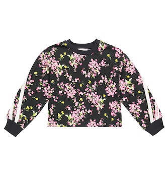 Floral jersey sweatshirt | Monnalisa