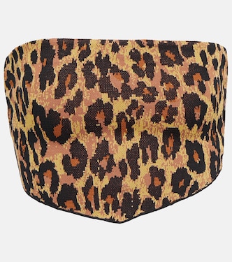 Top Shane in foulard leopardato | Staud
