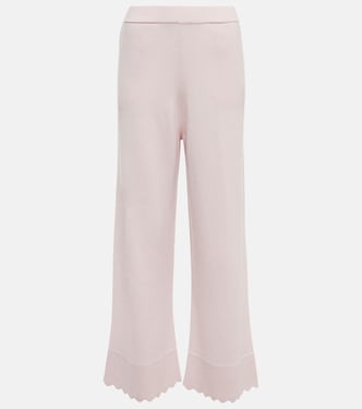 Pantalon ample en laine et cachemire | Jardin des Orangers