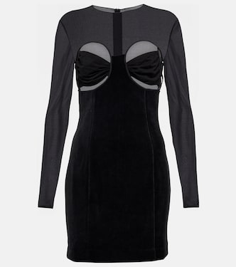 Cutout velvet minidress | Nensi Dojaka