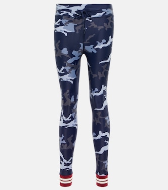 Leggings Marine de tiro alto cropped | The Upside