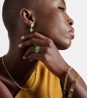 Bague en or 18 ct, diamants et émeraudes | Suzanne Kalan