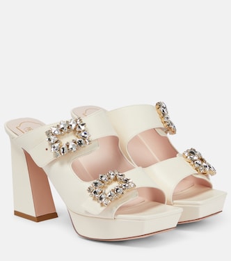Mules en cuir à ornements | Roger Vivier