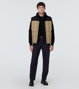 Burberry Check reversible down vest | Burberry