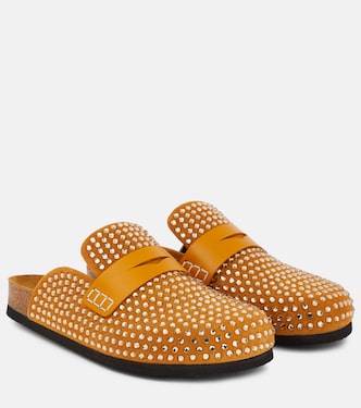 Slippers in suede con cristalli | JW Anderson