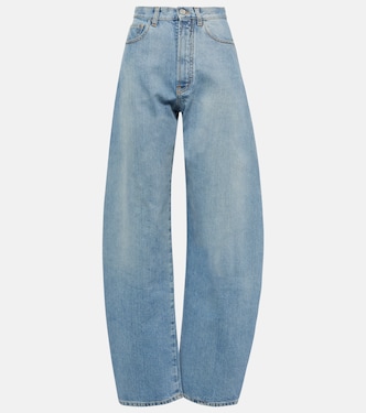 High-rise barrel-leg jeans | Alaïa