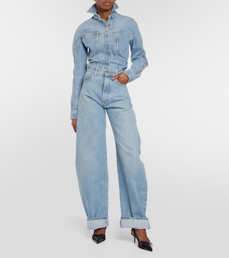 Jeans a gamba larga e vita alta | Alaïa