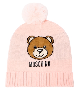 Teddy Bear wool-blend beanie | Moschino Kids